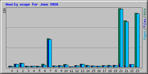 Hourly usage for June 2026